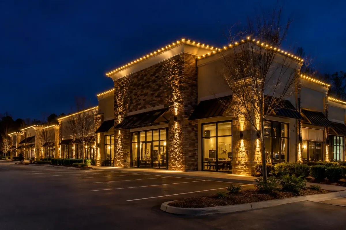 Woodstock Commercial Christmas Light Installation