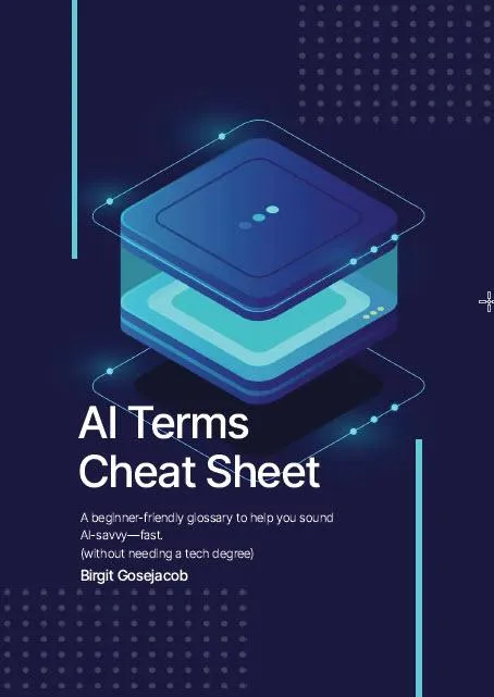 Cover of AI Terms Cheat Sheet by Birgit Gosejacob