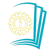 Icon for inspirational reads - pages and a bulb consisting out of puzzle pieces