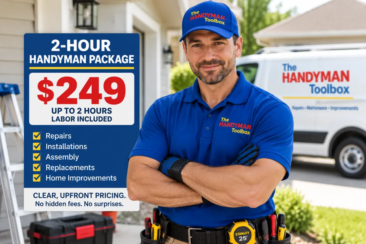 CLEAR, UPFRONT PRICING with The Handyman Toolox