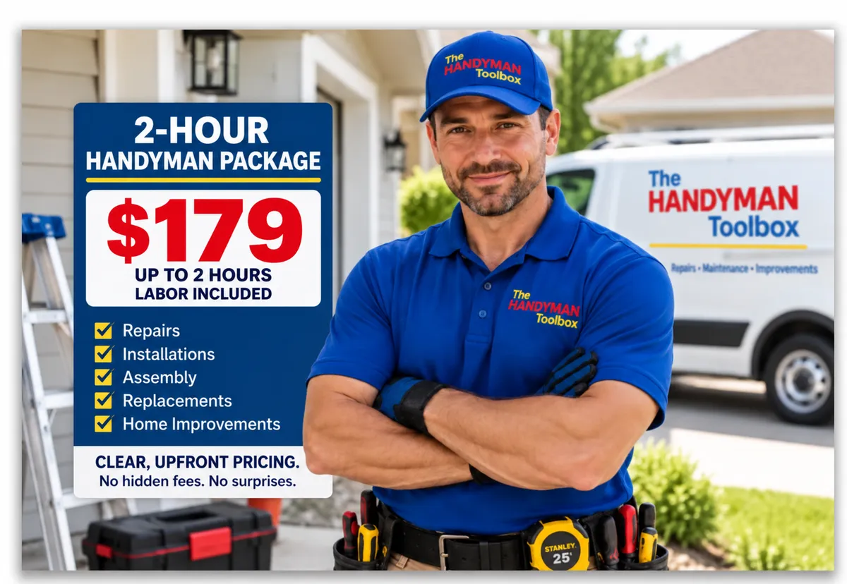 CLEAR, UPFRONT PRICING with The Handyman Toolox