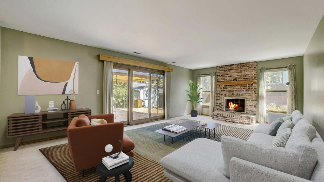 living room photography