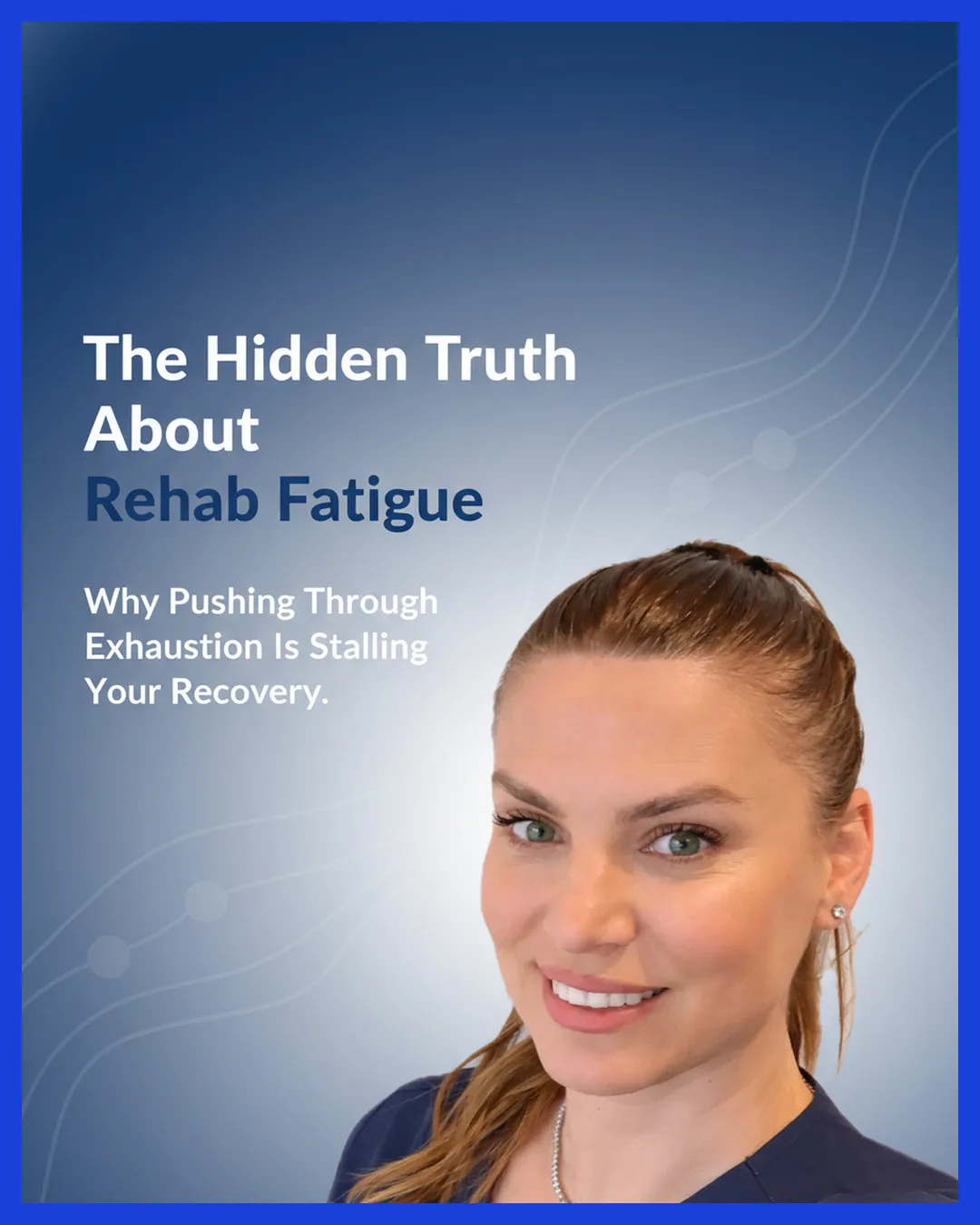 Illustration accompanying Yllka Fillery’s guidance on managing neuro-fatigue during rehabilitation.