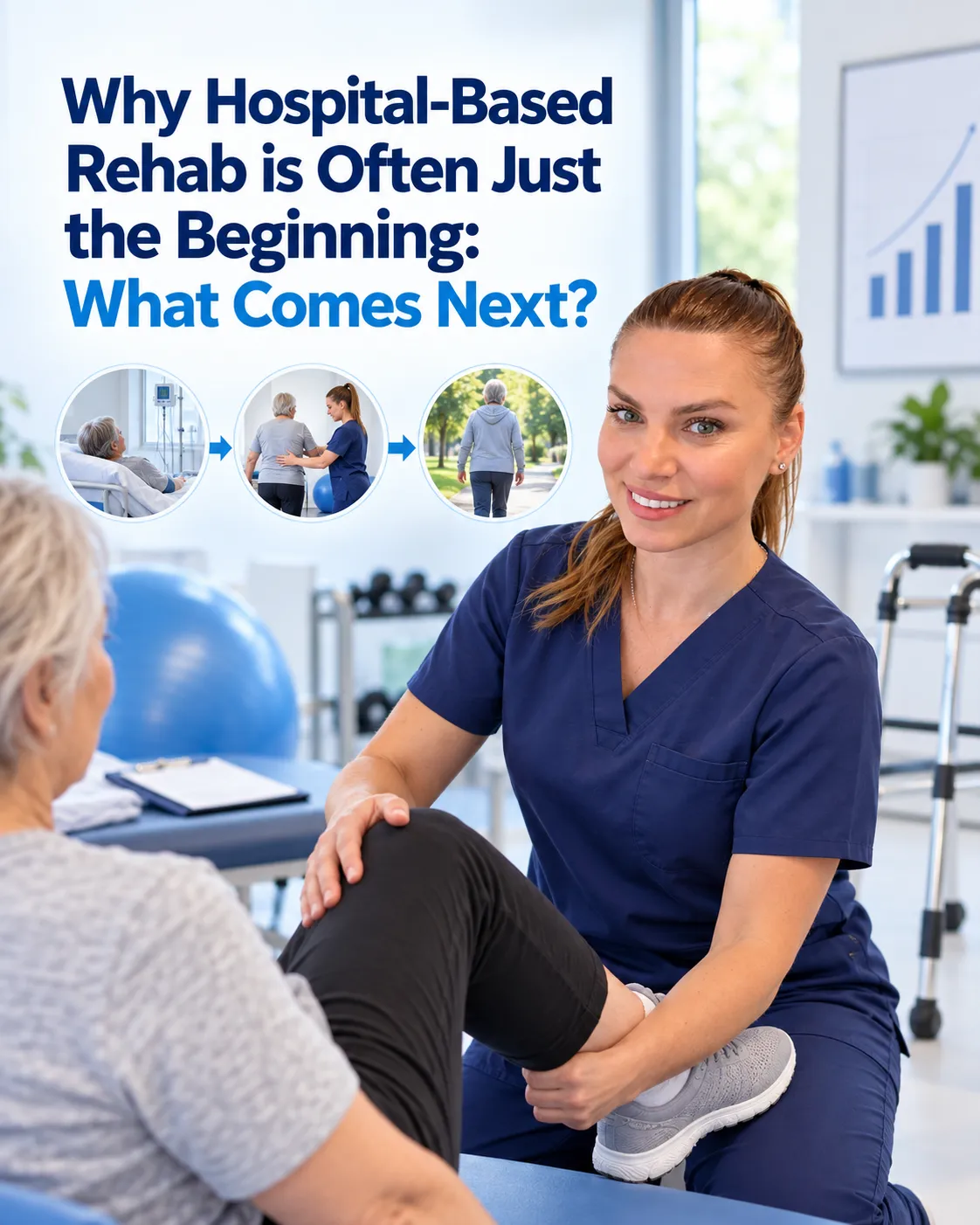 Yllka Fillery: visual guide to Why Hospital-Based Rehab is Often Just the Beginning: What Comes Next?.