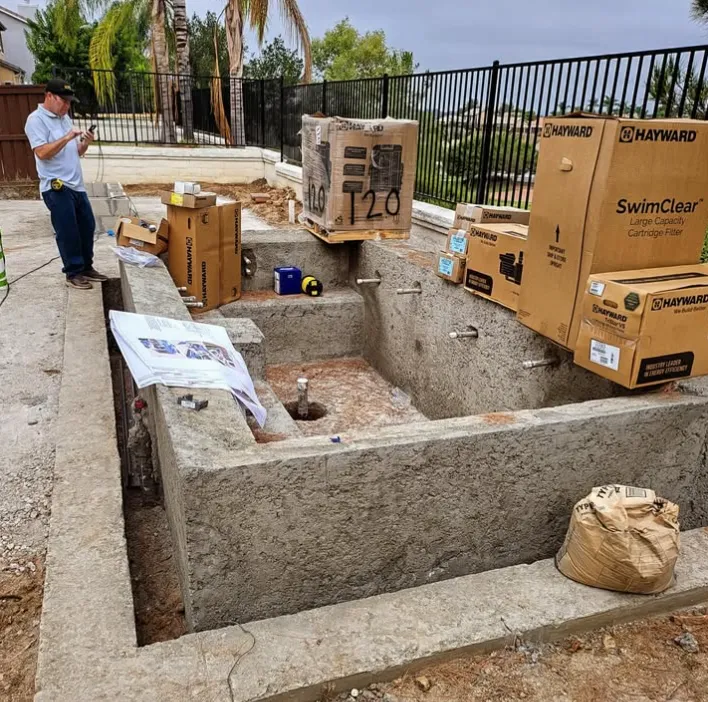 Custom pool construction 