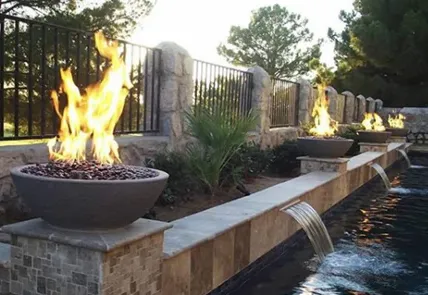 Santa Ana Fire features (fire pits, fire bowls)