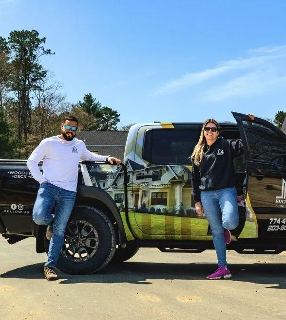 A couple of tall buildings next to each other