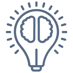 A light bulb icon that signifies your business scaling journey as it starts with understanding your business