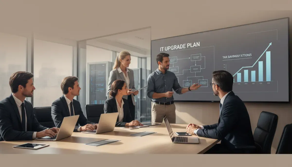 Office staff making an IT upgrade plan