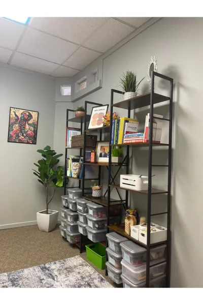 Aimee Christensen's office - bookshelf