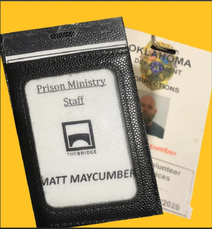 Prison ministry visit at Oklahoma DOC facility