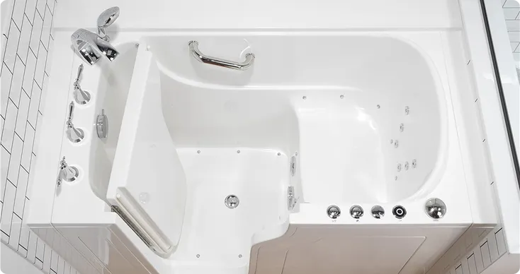 Walk-in tub hydrotherapy and therapeutic benefits for senior health and wellness