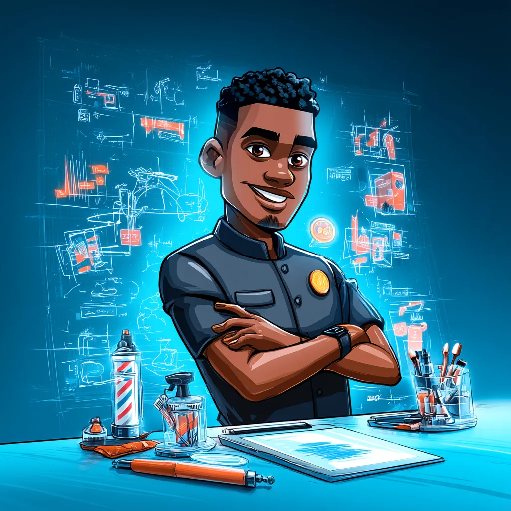 AI marketing agency hero illustration showing automated customer journey