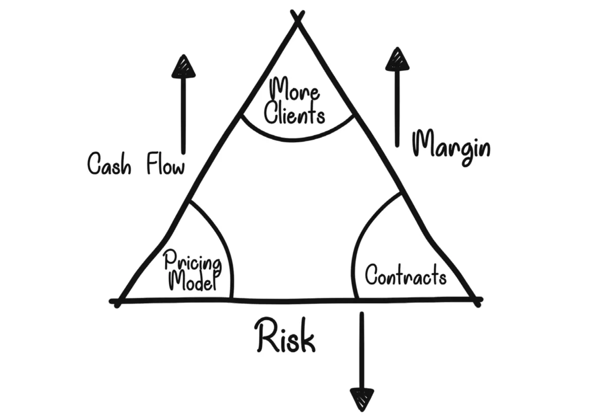 Page 49: "Margin, Cash Flow, Risk" Triangle