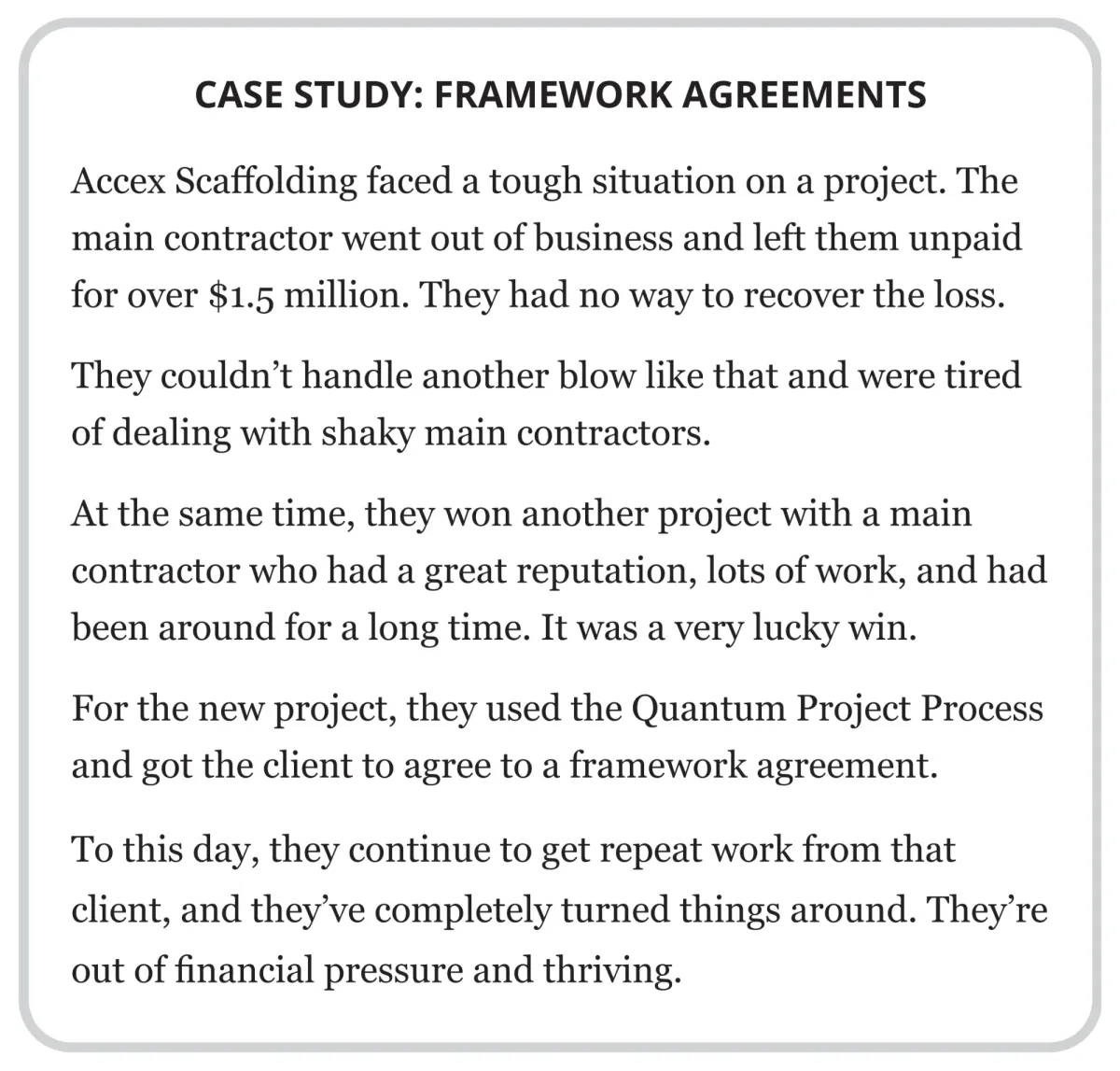 Page 57: Case Study: Framework Agreements