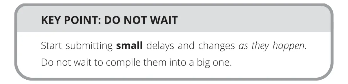 Page 120: Key Point: Do Not Wait