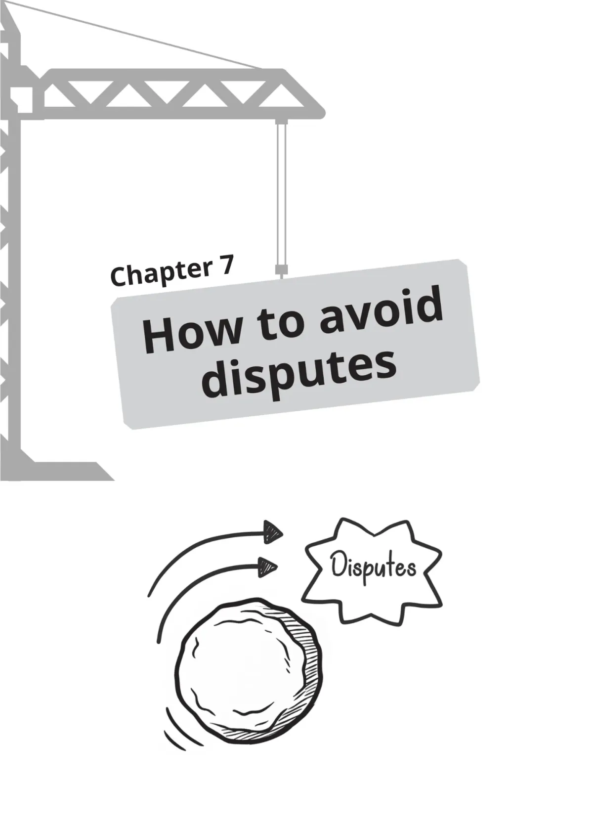 Page 127: Snowball dodging "Disputes" explosion drawing