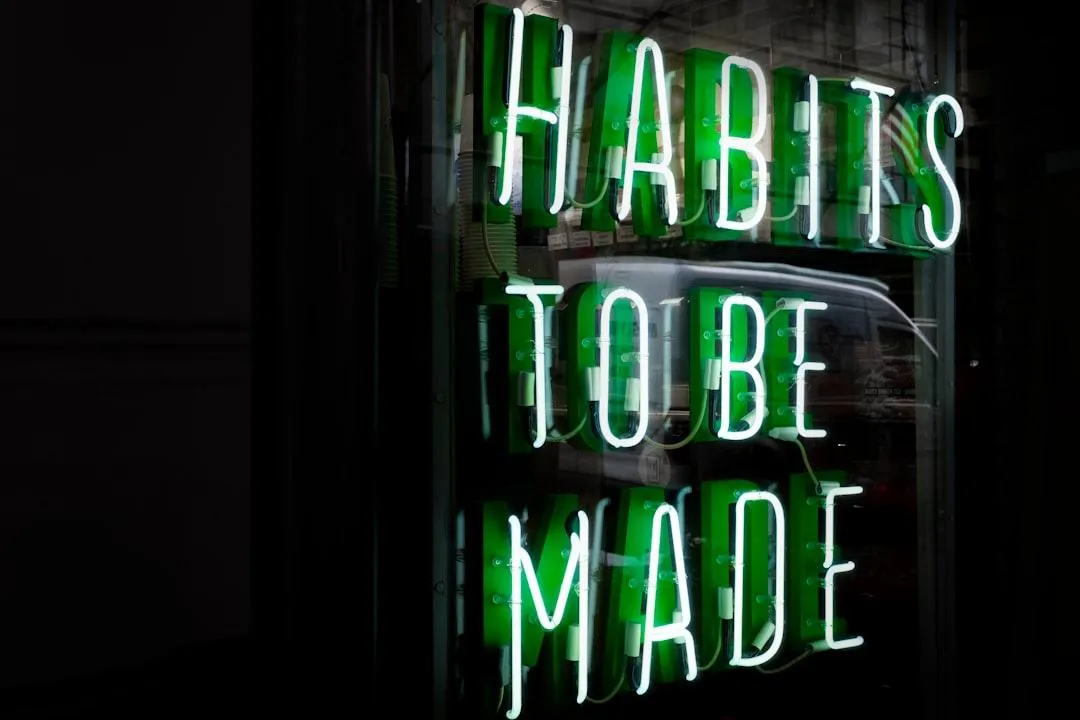 Sign - Habits to be made