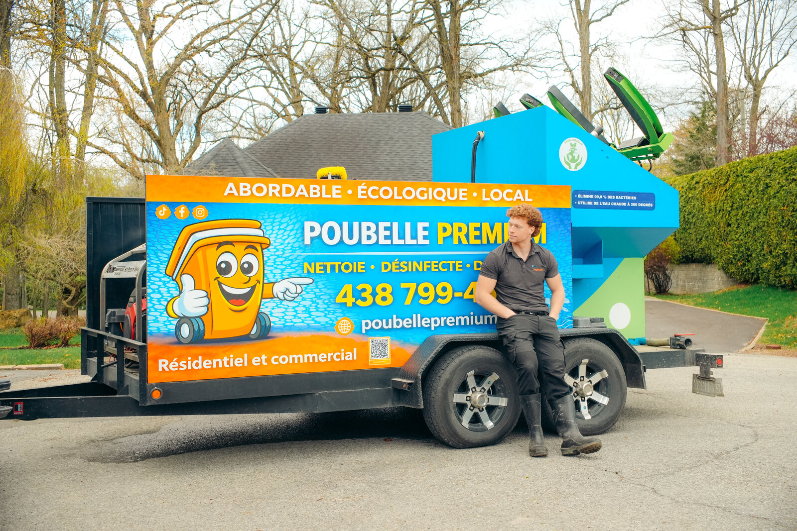 Remorque automatisée Poubelle Premium