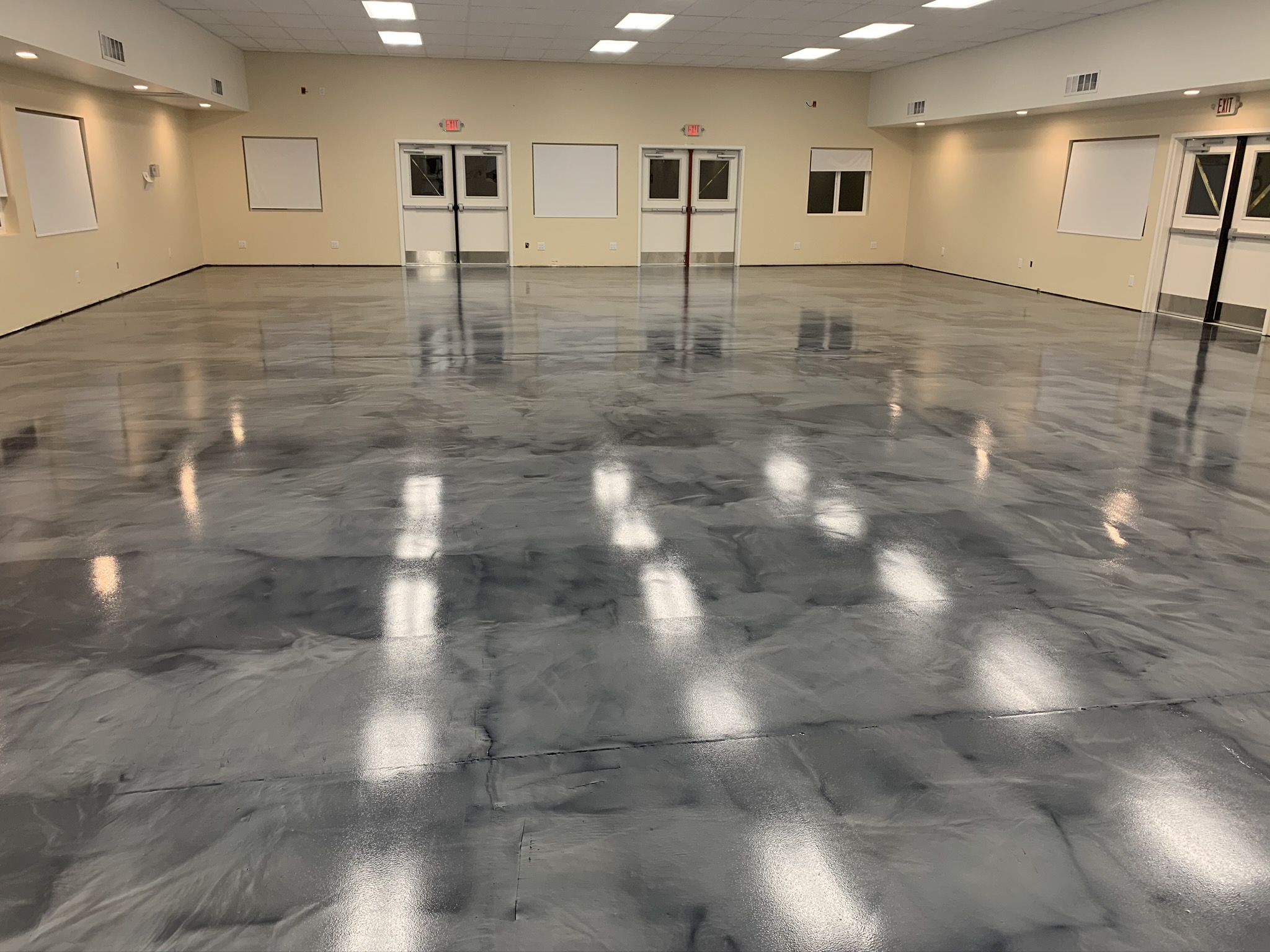 commercial concrete coating toronto seamless epoxy finish