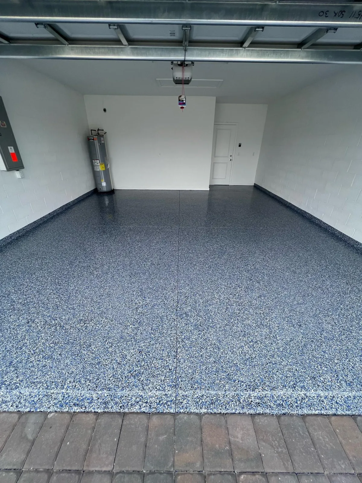Epoxy flooring done in a garage in Toronto