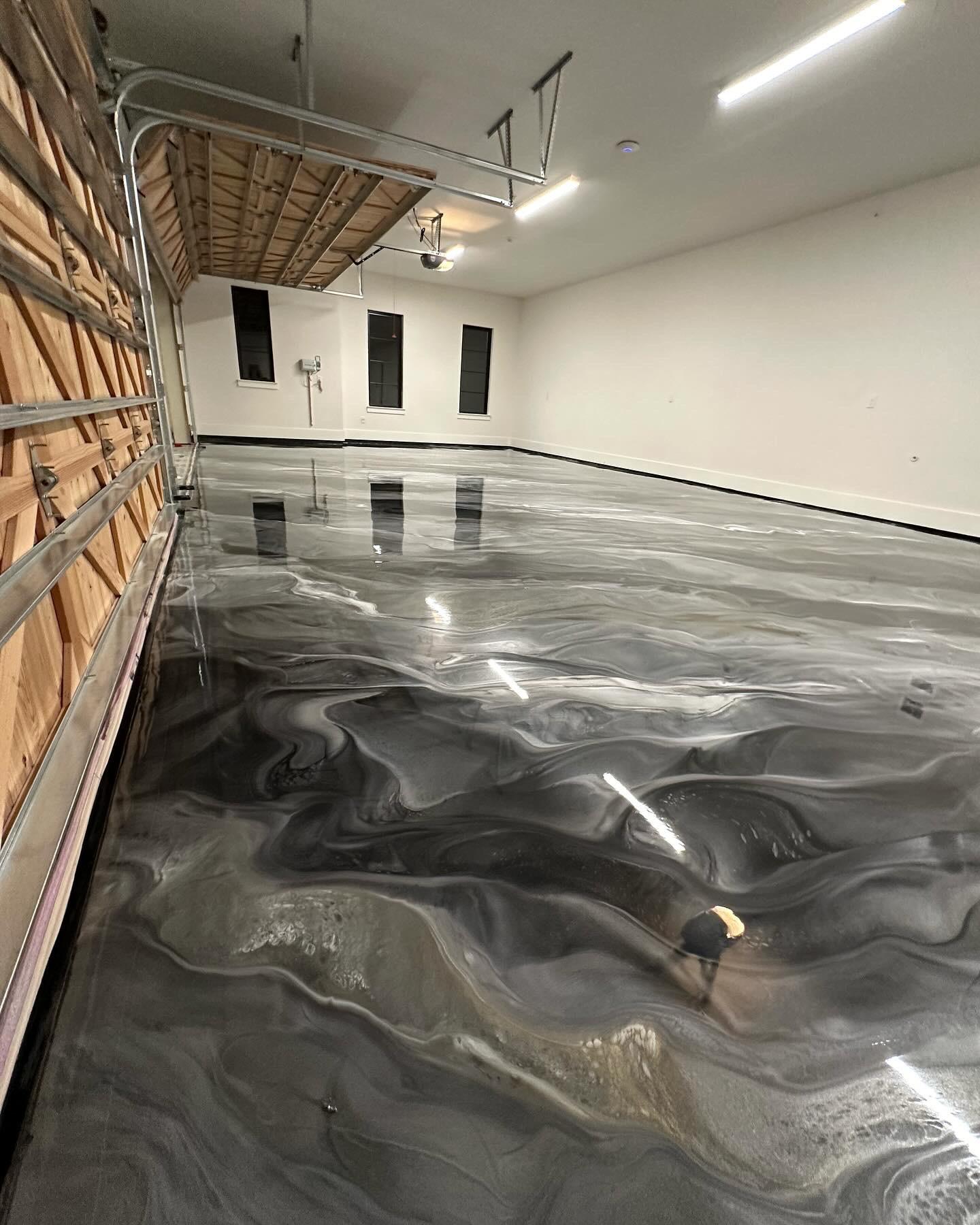 Metallic epoxy system installed in Toronto