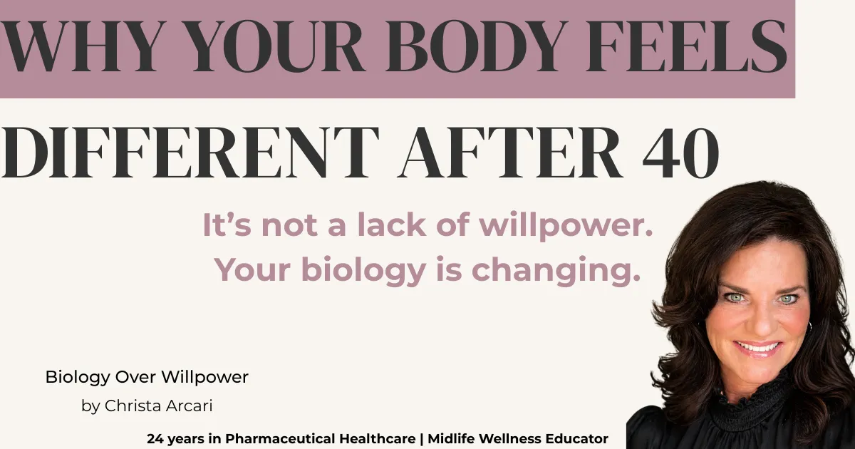 Why Your Body Feels Different After 40 (And What To Do About It)