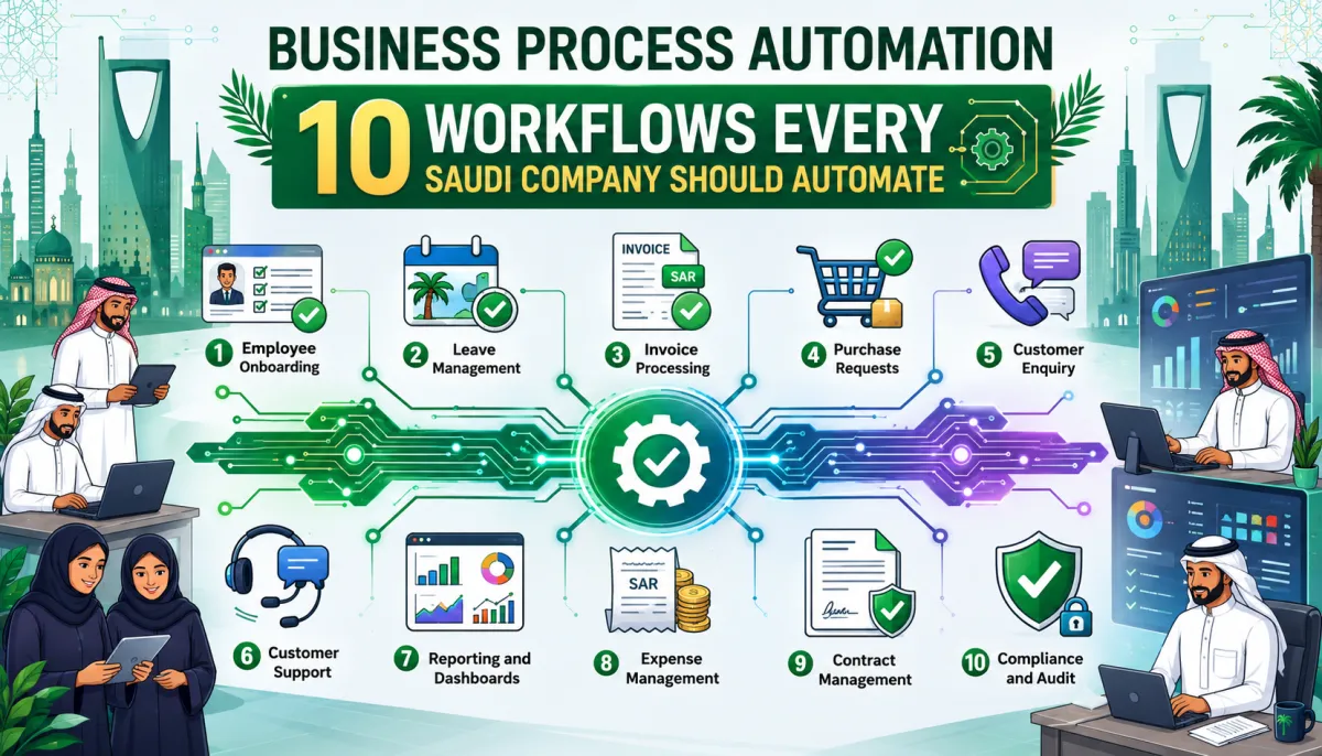 Business Process Automation: 10 Workflows Every Saudi Company Should Automate