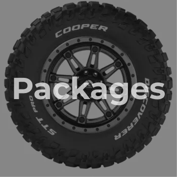 Wheel and tire packages installed by GK Rims and Tires for trucks and SUVs