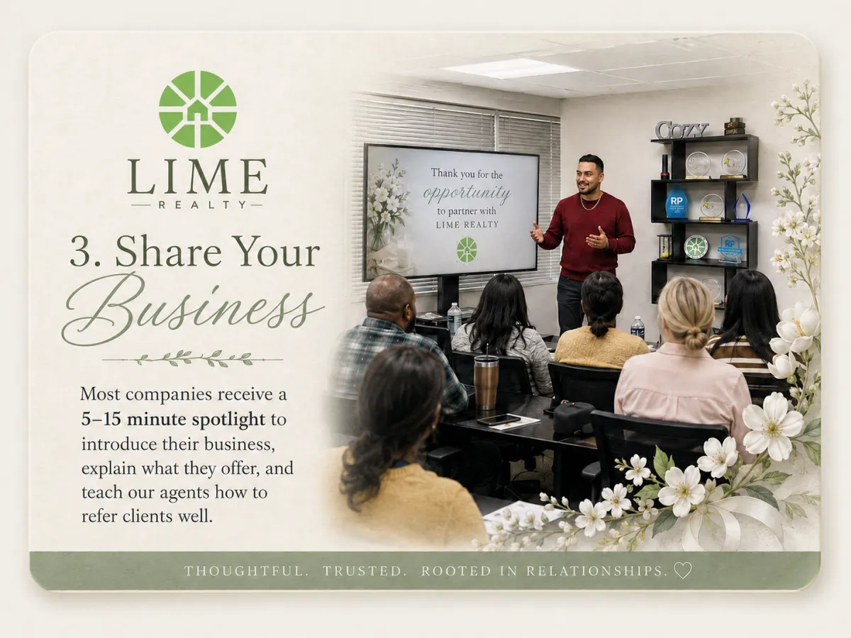 Lime Realty Tuesday Meeting | Susan at Lime | Susan Honaker