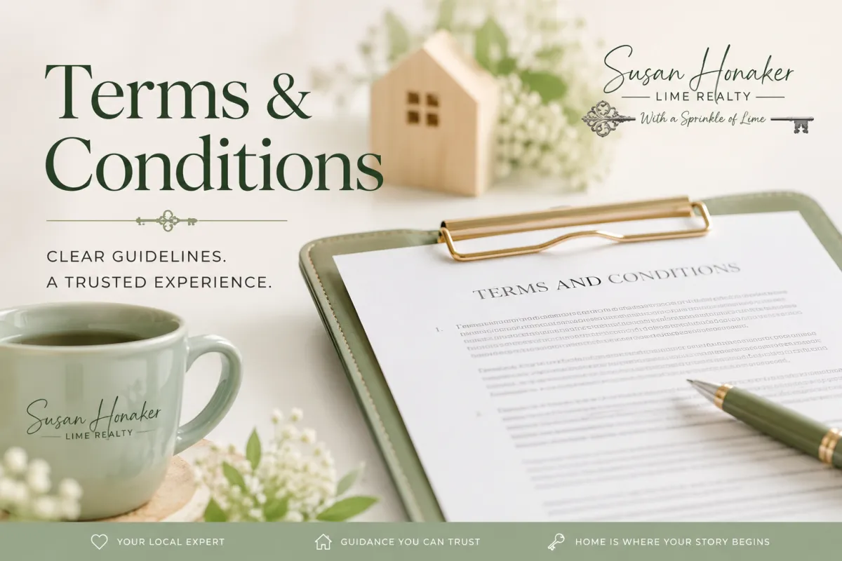 Terms and Conditions | Susan at Lime | Susan Honaker