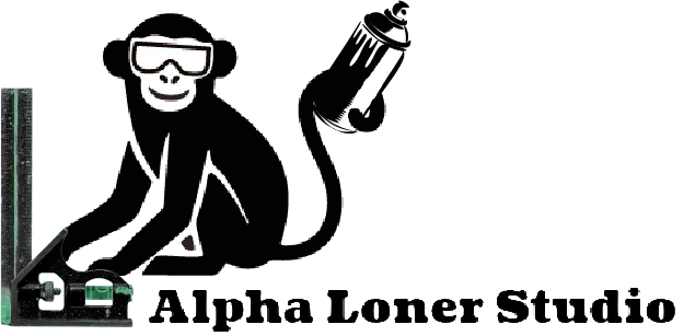 Alpha Loner Studio Monkey At Work LOGO 