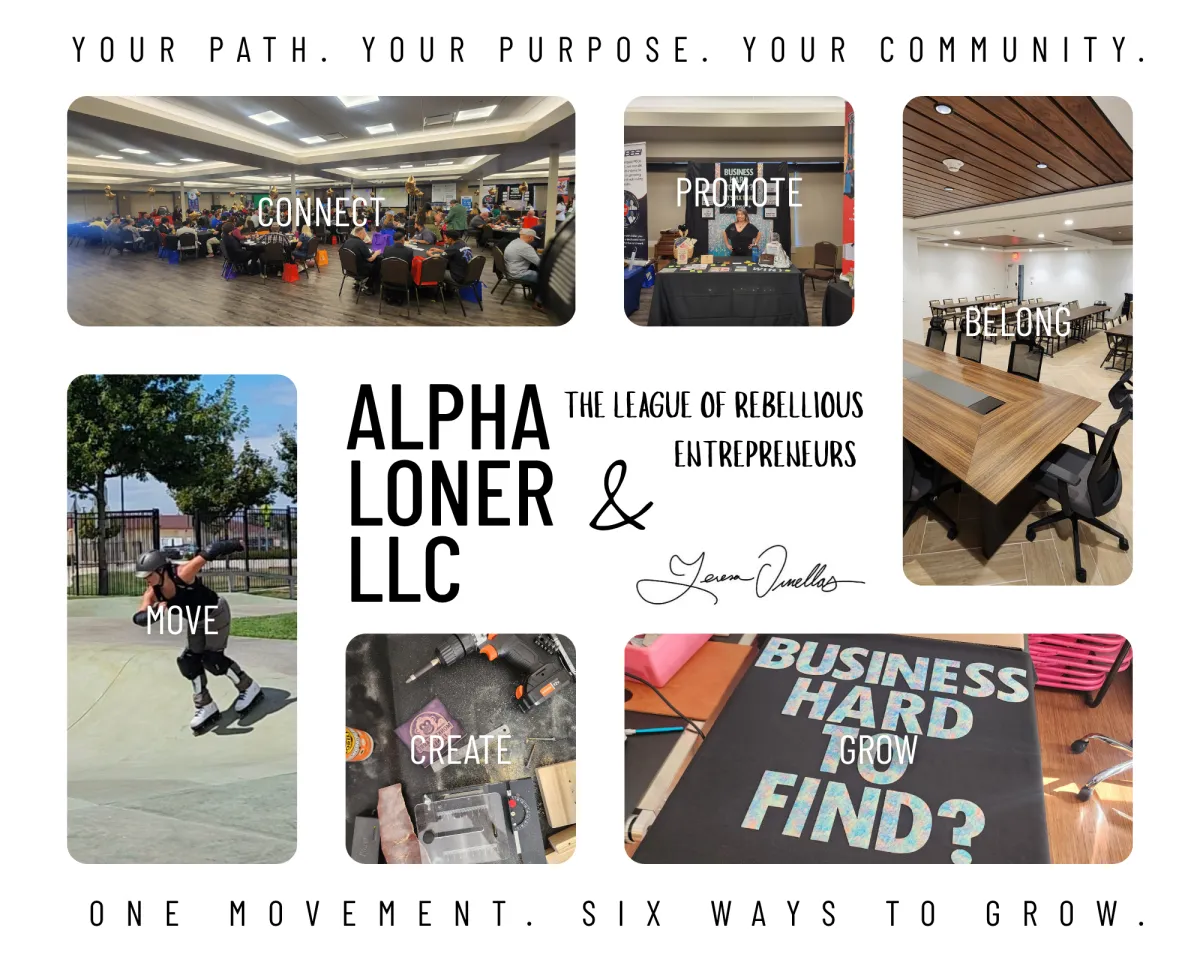Alpha Loner Photo Collage of Events and Services