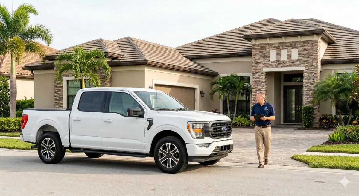 Hurricane walkthrough inspection for a seasonal residence in Naples, Florida.