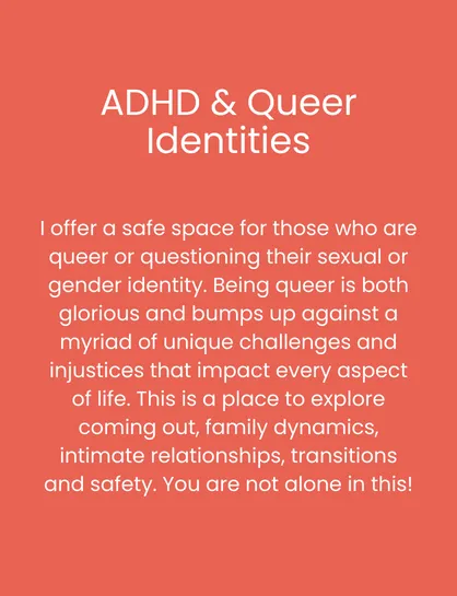 AHDH & Queer Identities in Freeland - Ingrid Buchan Therap, PLLC