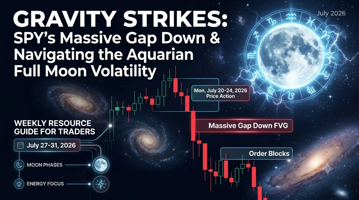 Gravity Strikes: SPY's Massive Gap Down & Navigating the Aquarian Full Moon Volatility