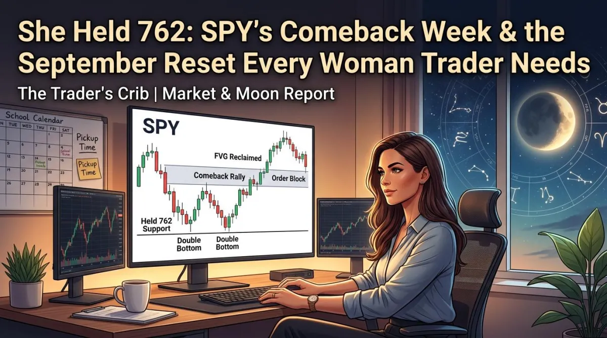 SPY Weekly Recap Aug 24–28, 2026 | Order Blocks, FVGs & the September Moon Reset for Women Traders