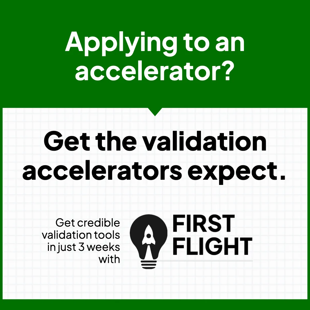 Get credible validation tools with FIRST FLIGHT