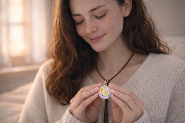 Looking at FrequenCM visual for physical or emotional support