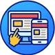 paid advertising round icon