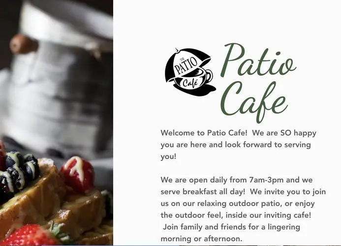 Patio Cafe Fresno homepage