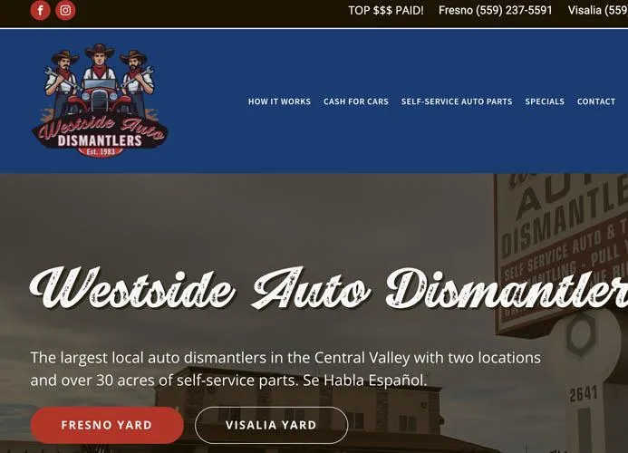 westside auto dismantler fresno ca