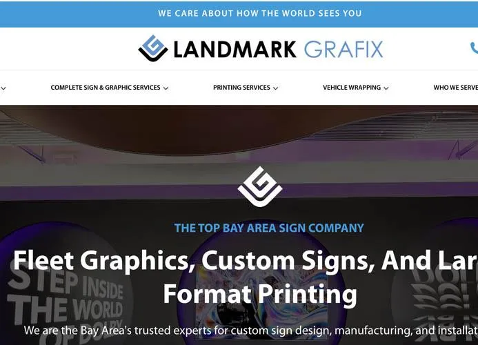landmark grafix san leandro website image