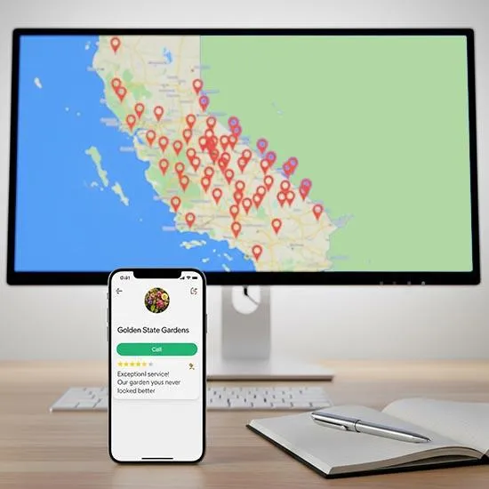 get found in local search california