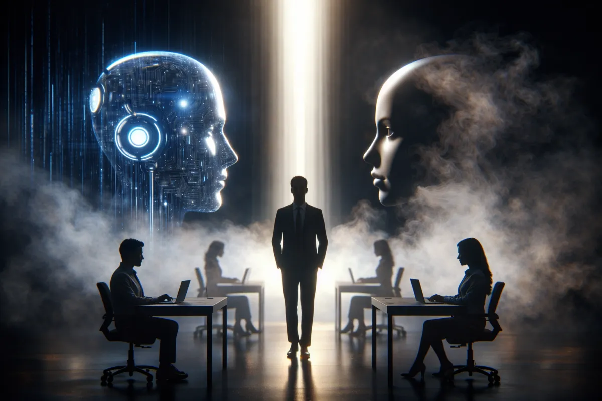 AI-driven sales model concept shown through personalized customer interaction in a retail setting