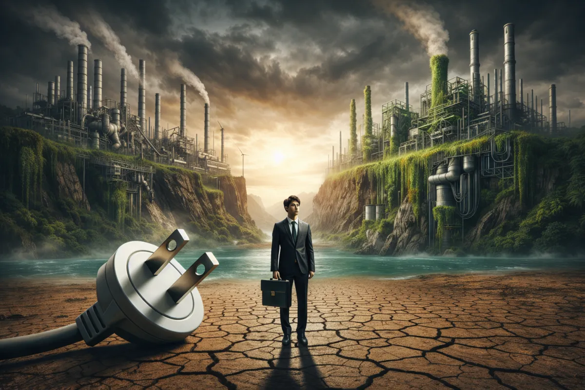 A modern office using energy-efficient automation technology