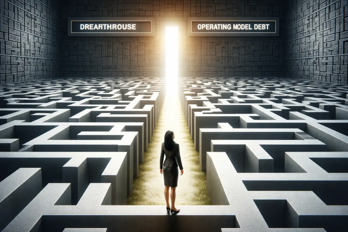 Experts discussing automation solutions in a high-tech operations center