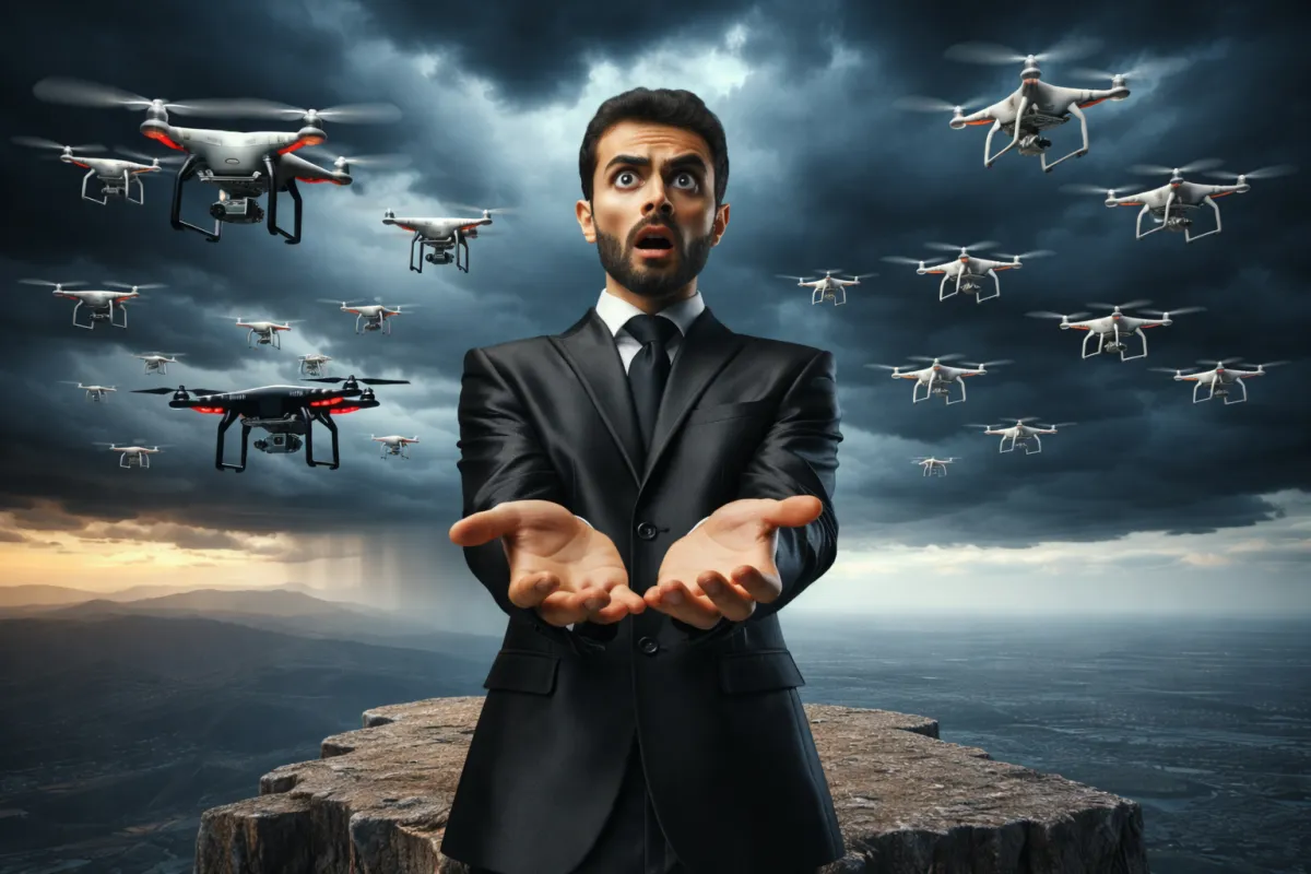 AI swarm intelligence network diagram showing interconnected agents optimizing business scalability