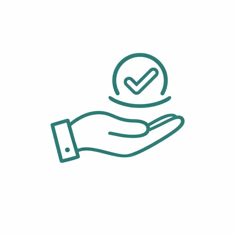 Thoughtful approach icon representing clear guidance and confident decision-making.