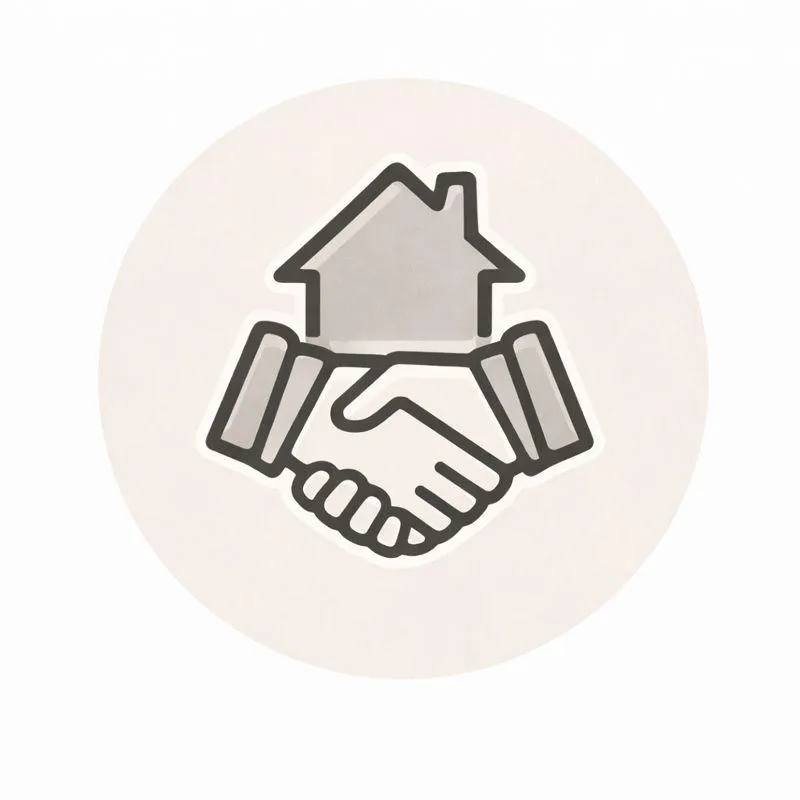 Handshake icon representing verified buyers and compliant transaction options
